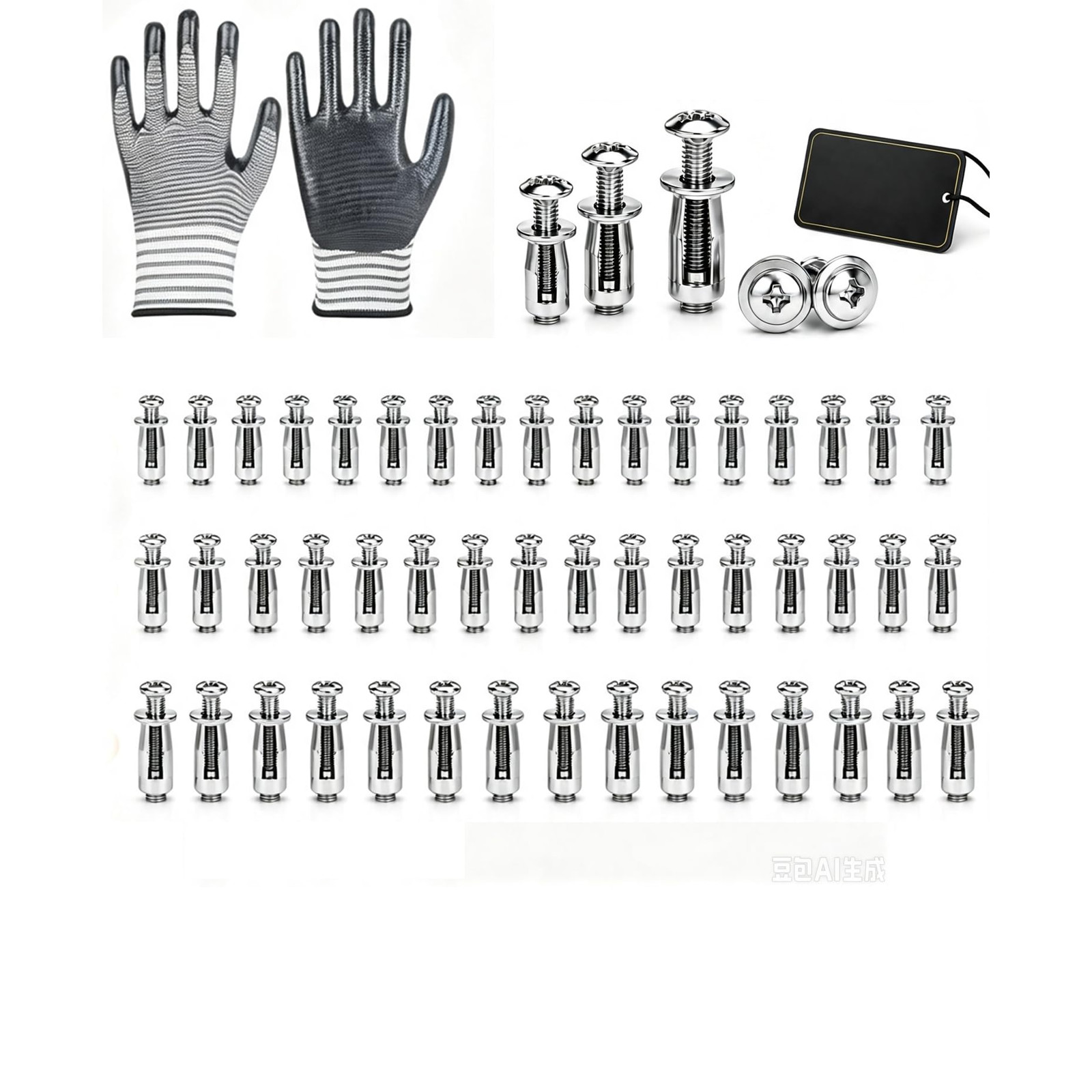Button Rivet Locking Nuts Set M4 M5 M6 with Riveting Tool, Zinc Plated Button Rivet Locking Nuts Set M4 M5 M6 with Riveting Tool, Zinc Plated