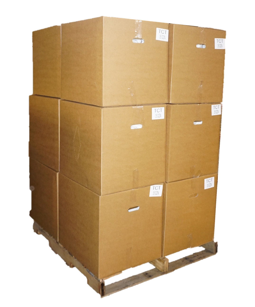 PALLET OF COLORED T-SHIRT RAGS - 50 LBs - 12 BOXES - 600 LB - 