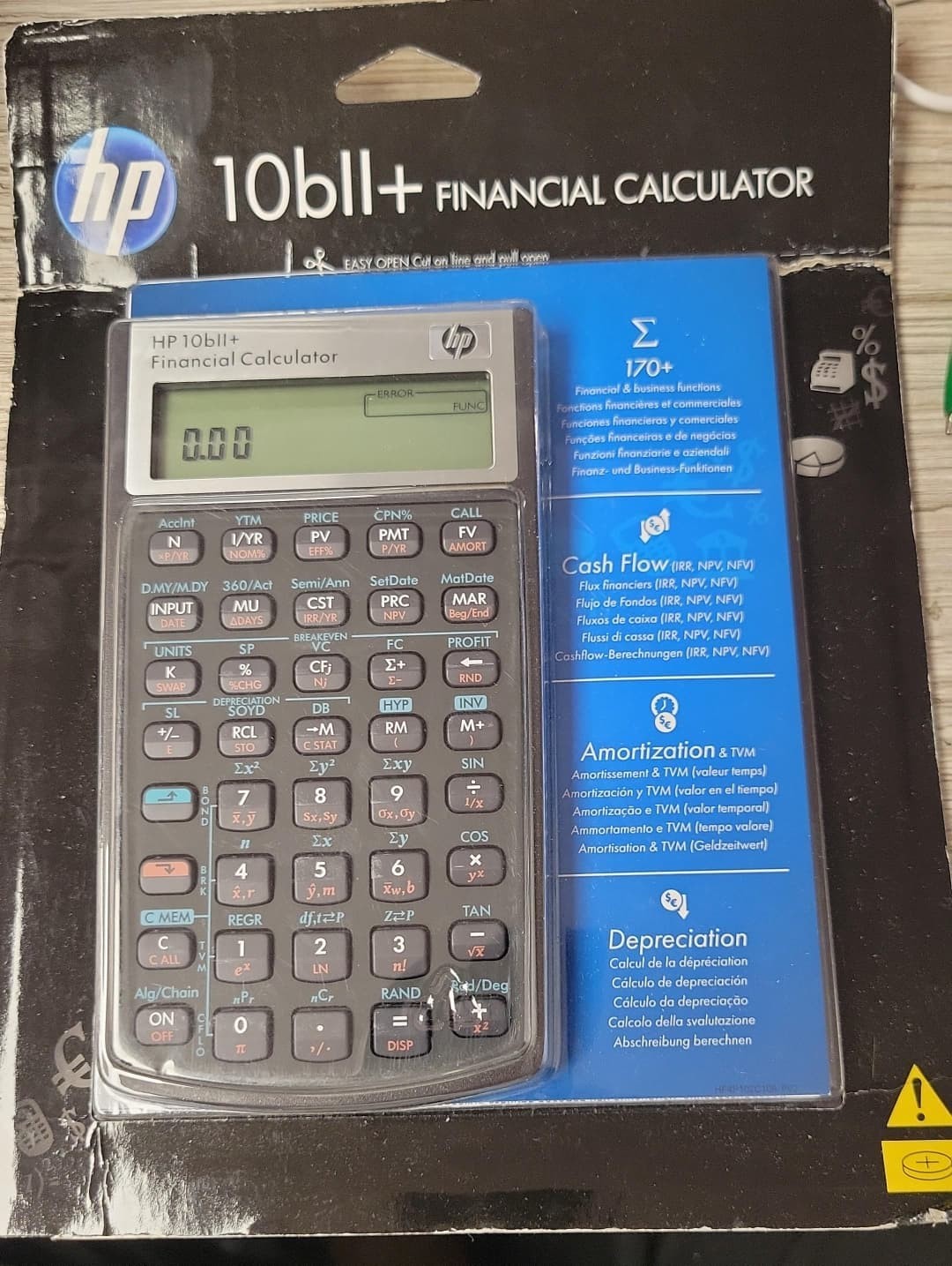 HP 10bII+ Plus Financial Calculator Hewlett Packard NIB