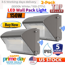 2Pcs 150Watt Outdoor Led Wall pack Light 5000K Dusk to Dawn replace 800W MH Ip65 picture