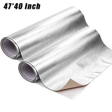 2x Adhesive Backed Aluminized Reflective Heat Shield Thermal Barrier 47 x 40 in picture