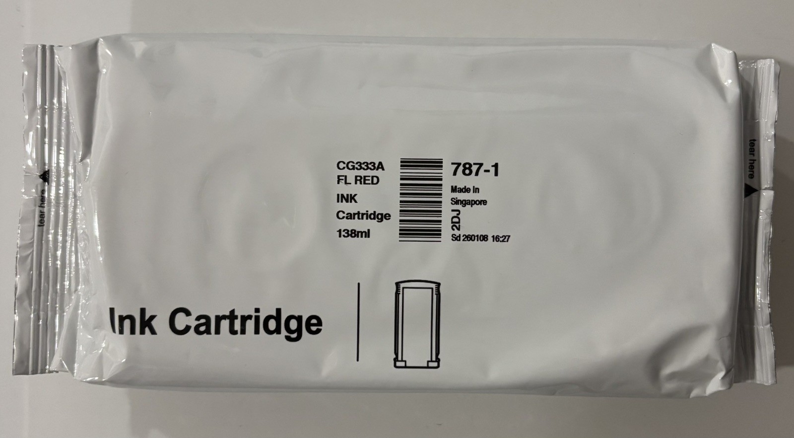 Original Pitney Bowes 787-1 Red Ink Cartridge for SendPro/Connect Series. 138ml Original Pitney Bowes 787-1 Red Ink Cartridge for SendPro/Connect Series. 138ml