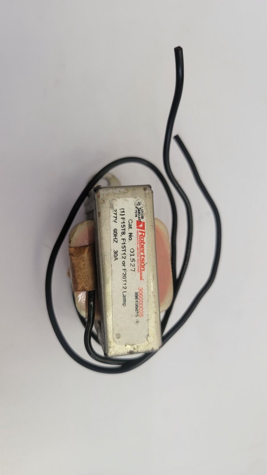 ROBERTSON TRANSFORMER 01527 277VOLT 3AMP ROBERTSON TRANSFORMER 01527 277VOLT 3AMP