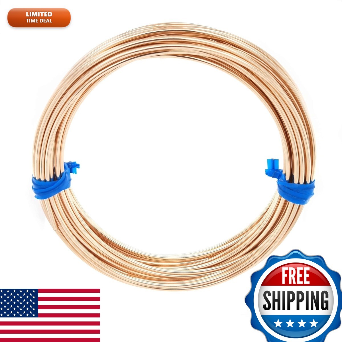 14/20 Yellow Gold Filled Wire 20 Gauge Round Dead Soft 10FT CRAFT WIRE 14/20 Yellow Gold Filled Wire 20 Gauge Round Dead Soft 10FT CRAFT WIRE