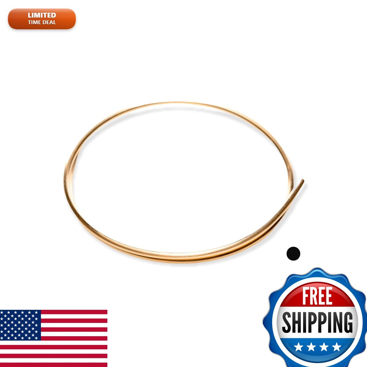 14/20 Yellow Gold Filled Wire 10 Gauge Round Dead Soft 1FT CRAFT WIRE