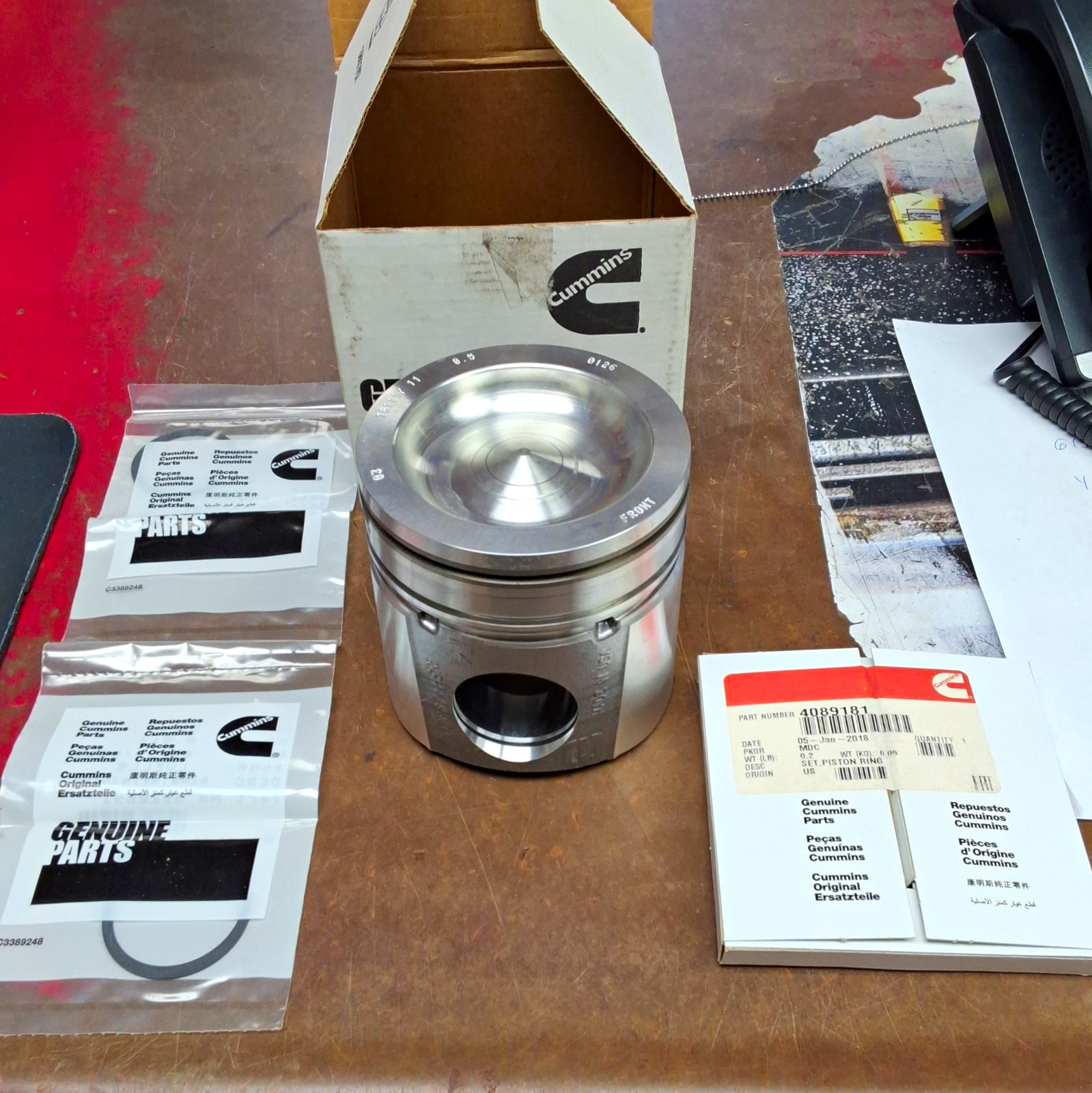 Cummins Genuine Engine Piston Kit 4089670 for Heavy Equipment Cummins Genuine Engine Piston Kit 4089670 for Heavy Equipment