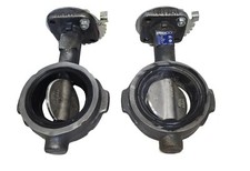 LOT OF 2 NIBCO WD3222 BUTTERFLY VALVE 250PSI 2-1/2