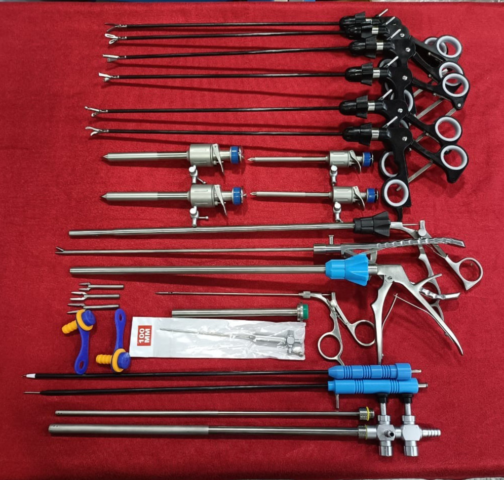21pc - Laparoscopic Surgery Set SS High Quality Reusable Instruments 21pc - Laparoscopic Surgery Set SS High Quality Reusable Instruments