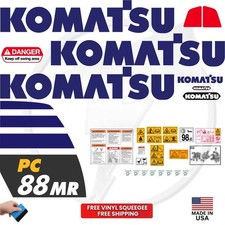 Fits Komatsu PC88MR Decal Kit Mini Excavator Stickers - - 3M Vinyl picture