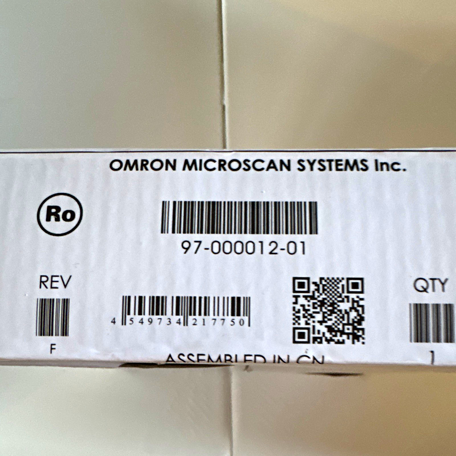 Omron Microscan 97-000012-01 QX-830 24VDC M12 12-Pin Power Supply NEW