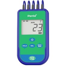 Full Gauge Penta Portable Digital Thermometer with 5 Sensors replaces Penta III picture