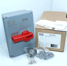 ⭐NEW IN BOX⭐HUBBELL HBLDS3AC CIRCUIT LOCK 30-Amp DISCONNECT SWITCH 600V 30A picture
