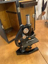 VINTAGE BAUSCH & LOMB MICROSCOPE  287667 And CASE picture