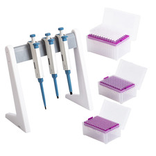 Micropipette Kit With Tips 0.5-10ul 10-100ul 100-1000ul 3 Racks Huwazine New picture