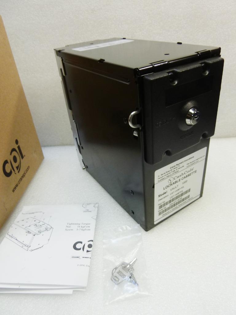NEW - CPI CashCode VAULT 1000 Lockable Cassette | CST-1K067-P2L NEW - CPI CashCode VAULT 1000 Lockable Cassette | CST-1K067-P2L