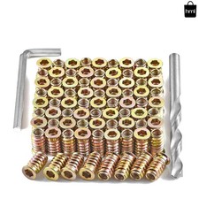 Versatile 80-Piece Insert Fastener Set - 1/4
