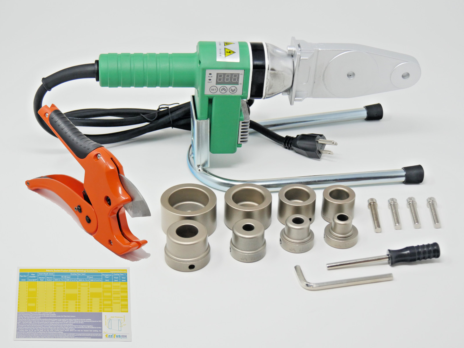 110V Pipe Fusion Welding Tool w/ Case & 20, 25, 32 & 40mm Sockets - PPR PE HDPE 110V Pipe Fusion Welding Tool w/ Case & 20, 25, 32 & 40mm Sockets - PPR PE HDPE