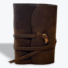 100% Genuine Leather 7”x5” Journal Sketchbook Rustic Notebook Handmade 240 pg. picture
