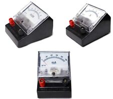 Combo pack of 3 analog dc Voltmeter 10 volt+Ammeter 500ma+Galvanometer picture