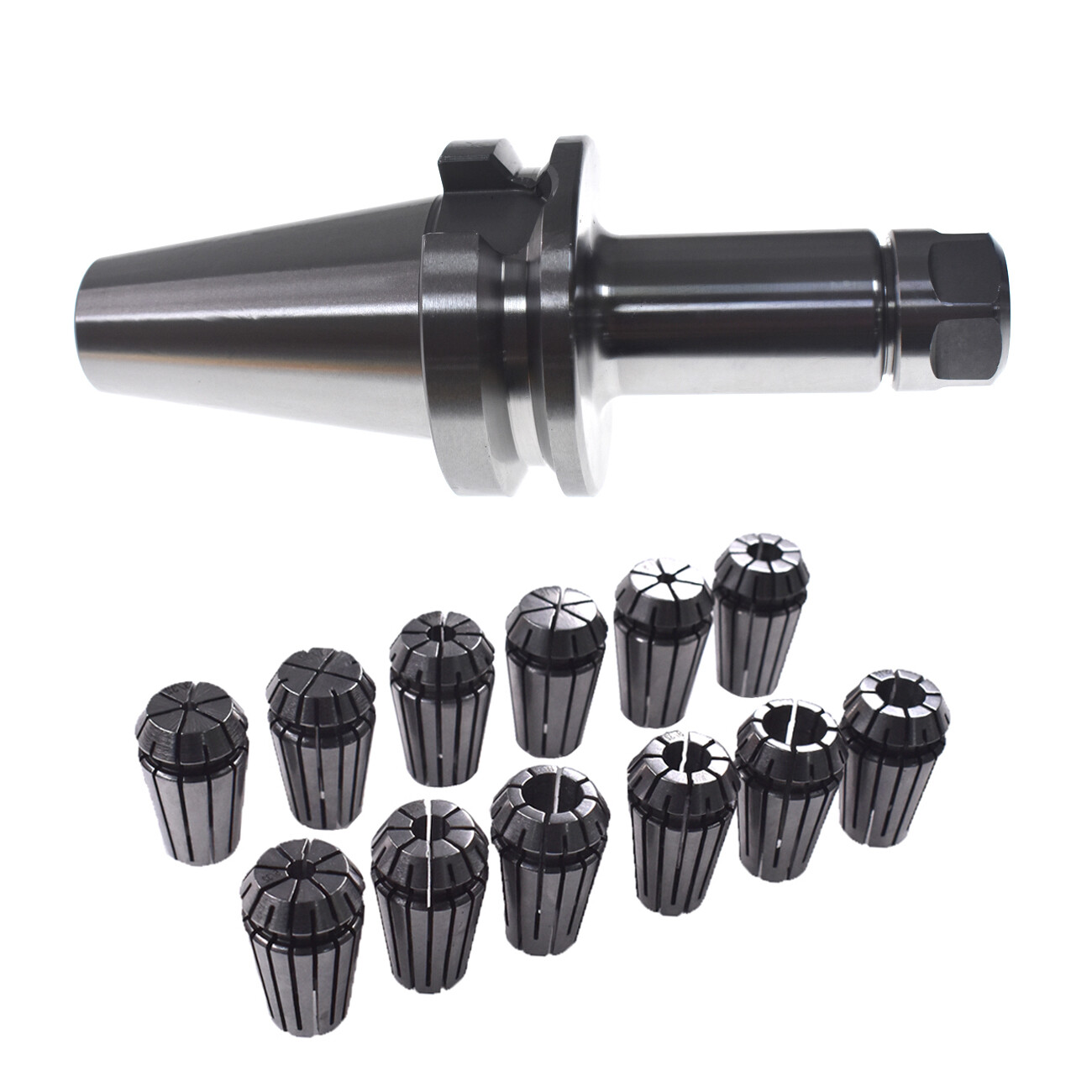 BT40 ER16 100 Length Collet Chuck Toolholder 12pcs ER16 Collets For CNC Milling BT40 ER16 100 Length Collet Chuck Toolholder 12pcs ER16 Collets For CNC Milling