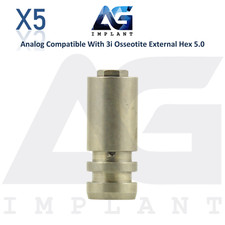 5 Fixture Analog Compatible with 3i Osseotite® External Hex Ø5.0mm Dental Lab picture