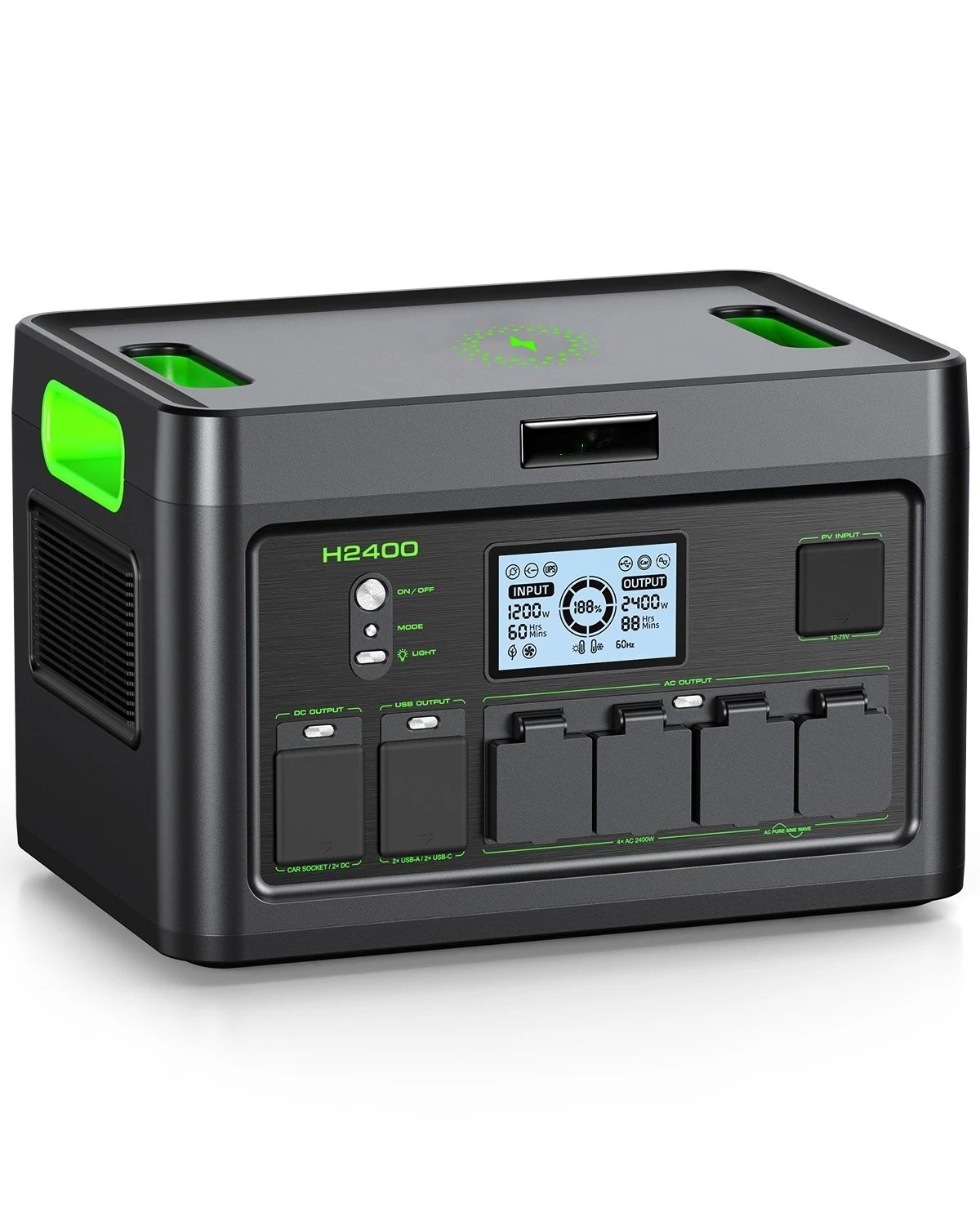 2400W 1843Wh Portable Power Station Solar Charger Generator for Camping Travel 2400W 1843Wh Portable Power Station Solar Charger Generator for Camping Travel
