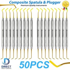 Dental Composite Filling Instruments – Spatula & Plugger with Titanium Gold Tips picture