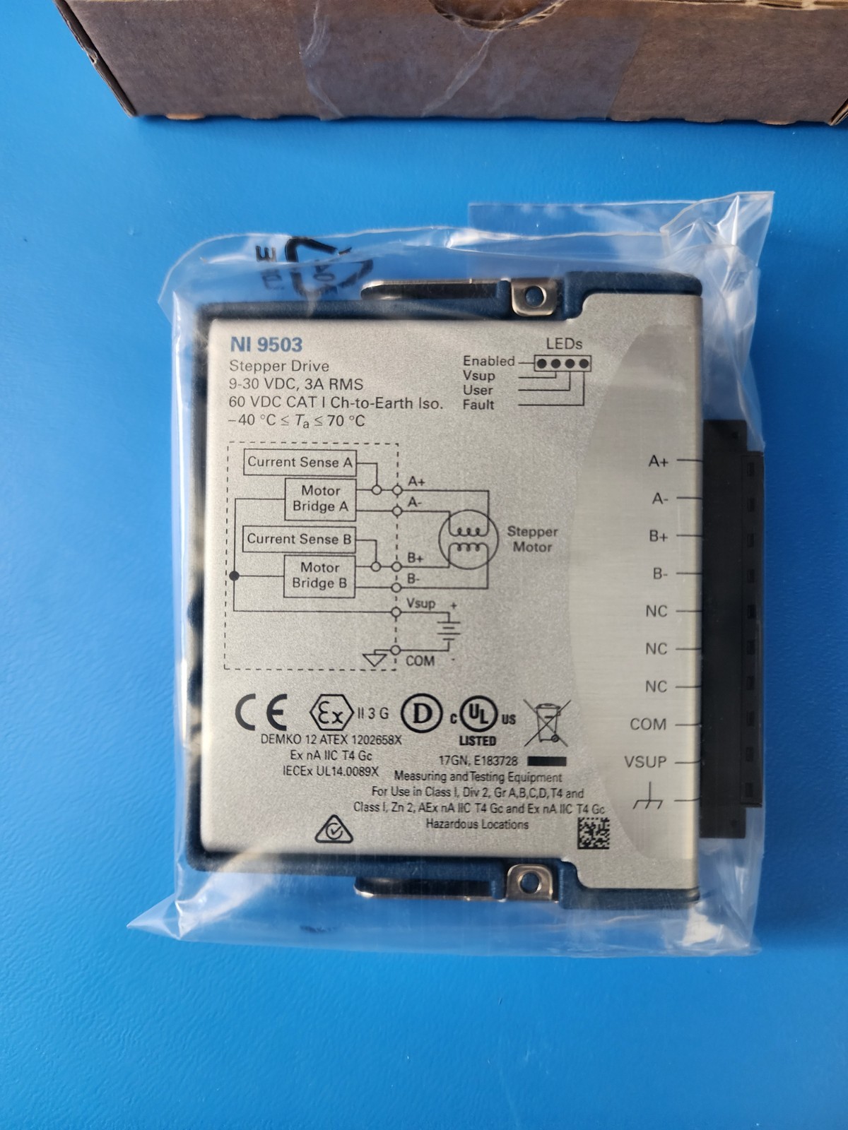 National Instruments NI-9503 Stepper Motor Drive Module (780173-01) - New National Instruments NI-9503 Stepper Motor Drive Module (780173-01) - New