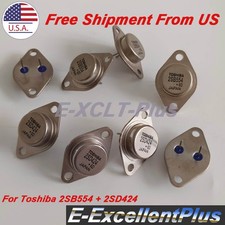 8PCS For Toshiba 2SB554 2SD424 PNP+NPN TO-3 Silicon Power Transistors USA Stock picture