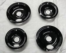 CB3 Range Stove Porcelain Drip Pans Bowls Set 2 Lg 2 Sm for Whirlpool Roper picture