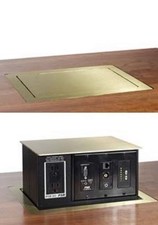 FSR PTB-4G Pop-Up Table Box – 4-Gang Power & AV Connectivity Panel picture