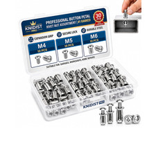 Rivet Nut Kit with Expandable Petal Locking Nuts M4 M5 M6 Assortment picture