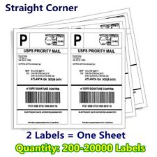 200-20000 8.5x5.5 Shipping Mailing Labels Half Sheet Self Adhesive for Laser ink picture
