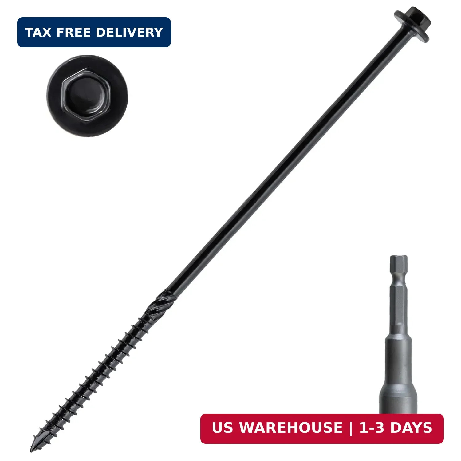 LIONMAX Structural Wood Lag Screws 10 Inch, 60-PCS, #14 X 10, Heavy Duty Rust Re LIONMAX Structural Wood Lag Screws 10 Inch, 60-PCS, #14 X 10, Heavy Duty Rust Re