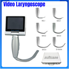 New 3.5 inch Touch Screen Video Laryngoscope  6 Sizes Reusable Metal Blades picture