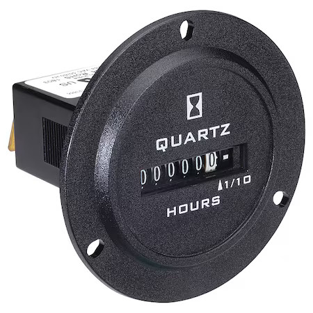 Trumeter 722-0004 Hour Meter, Round, Electromechanical, Non Resettable, Trumeter 722-0004 Hour Meter, Round, Electromechanical, Non Resettable,