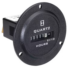 Trumeter 722-0004 Hour Meter, Round, Electromechanical, Non Resettable, picture