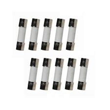 10Pcs 250V 10A F10AL250V 10 amp Fast Blow Acting Quick Ceramic Fuses 5x20mm picture