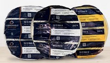 3 Rolls Copperweld NM-B Wire Lot: 12/2, 12/3 & 10/2 Copper-Clad Alum 250ft picture