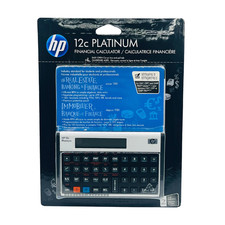 HP 12C PLATINUM Financial Calculator - NEW in Package - CFP/CFA Approved picture