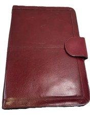 Vintage Leather Legal Portfolio Red Korea Snap Closure picture