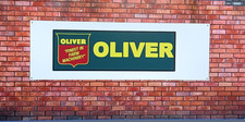 OLIVER TRACTOR   WORK SHOP BANNER SENT TRACKED picture