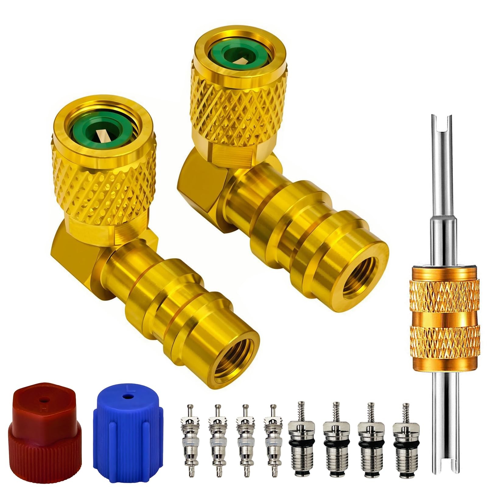 VOTNMIC R12 to R134A AC Retrofit Fitting Adapter Kit, Brass R12 R22 to R134A ... VOTNMIC R12 to R134A AC Retrofit Fitting Adapter Kit, Brass R12 R22 to R134A ...