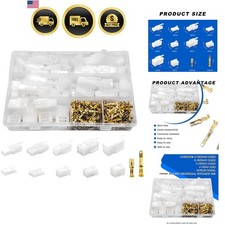 432PCS , 2.8mm 2 3 4 6 9 Pin Male & Female Socket Plug Housing Terminals, Pin... picture
