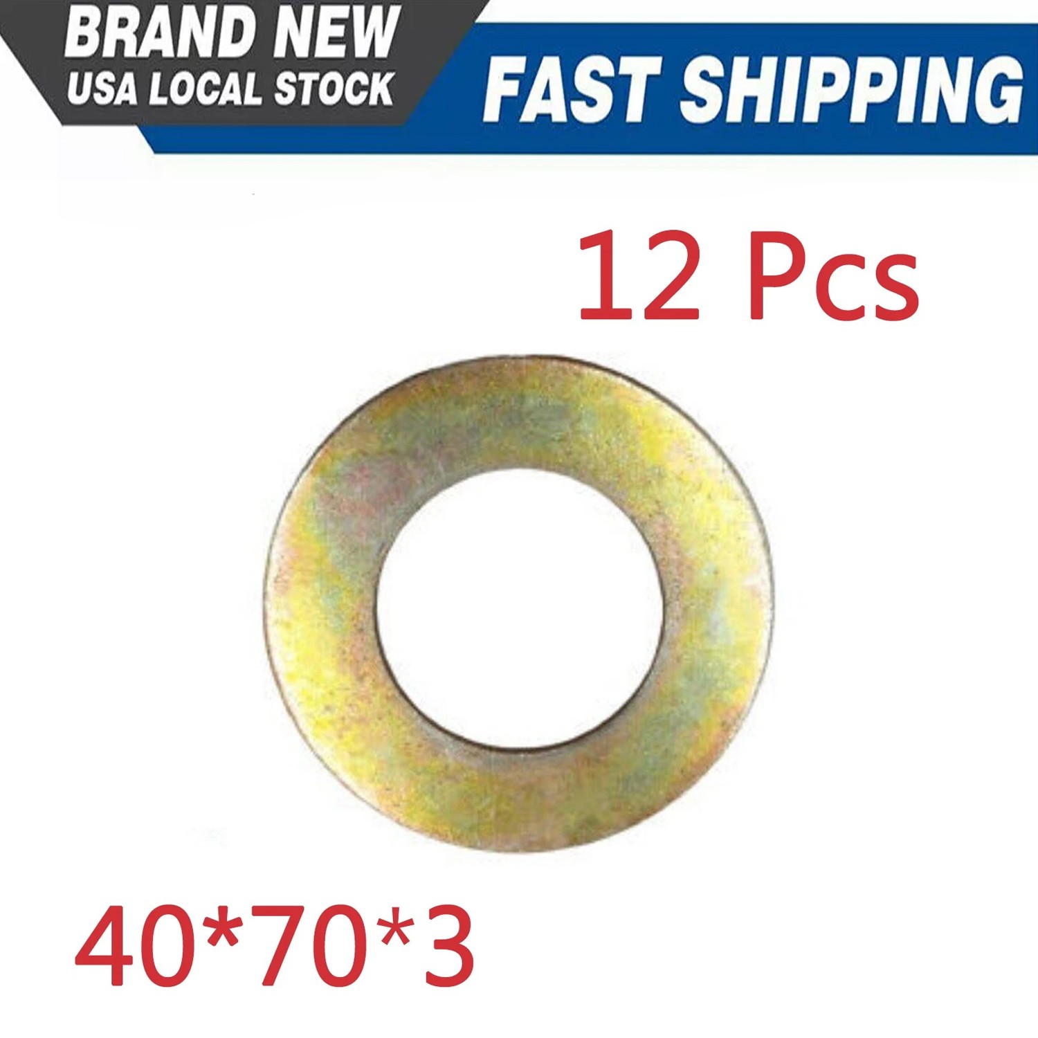 12pc Bucket Pin Shim Kit 40x70x3mm For Case Kobelco Hitachi Excavator