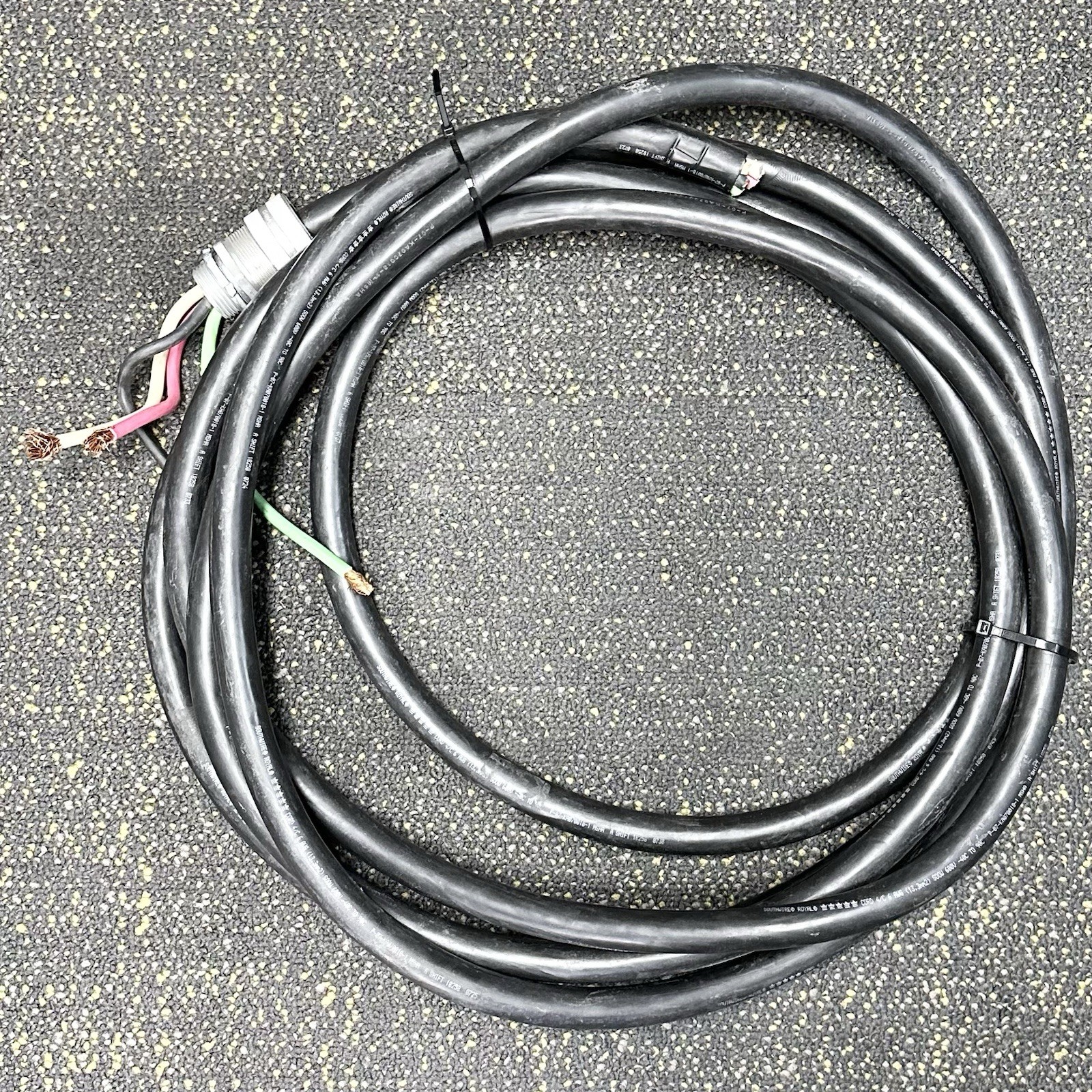 Southwire 4/C 6AWG Seoprene Power Cable 25ft Heavy Duty 600V P-07-KA070018-1