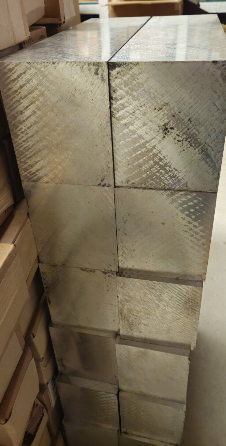 53 LBS EACH , 100% HIGH GRADE  6061 ALUMINUM SQUARE/ BLOCK / , ( 17\