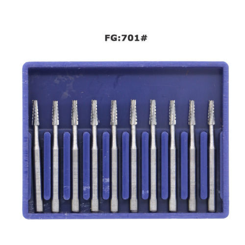 New 10pcs Dental High Speed Tungsten Steel drills/burs for Crown Cutting FG-701