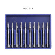 New 10pcs Dental High Speed Tungsten Steel drills/burs for Crown Cutting FG-701 picture