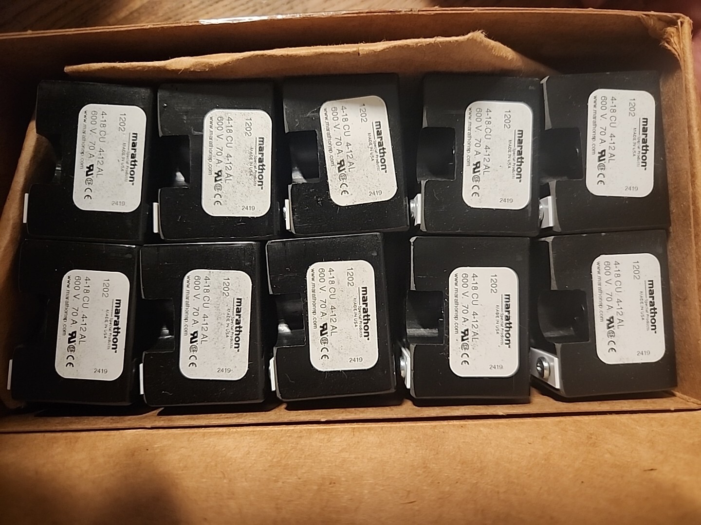 (Pack 10) New MARATHON 1202 Terminal Block (Pack 10) New MARATHON 1202 Terminal Block